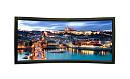 71186 [LCH-100113] Экран Lumien [Cinema Home Curved] 203x350 см (раб. область 187х332 см) (150") Matte White, изгиб 25°, алюминиевая рама обтянутая черным б
