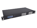 Матричный коммутатор Intrend [ITMFM-4x4H4A] HDMI 4x4, разрешение 4K60, бесподрывный, с поддержкой видеостены и многооконного режима, деэмбедирование з