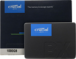 1000677127 Твердотельный накопитель Crucial SSD BX500, 1000GB, 2.5" 7mm, SATA3, 3D TLC, R/W 540/500MB/s, TBW 360, DWPD 0.2 (12 мес.)