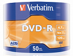 801179 Диск DVD-R Verbatim 4.7Gb 16x bulk (50шт) (43788)
