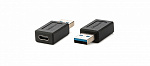 134304 Переходник USB 3.0 вилка на USB 3.1 тип C розетку для передачи данных и зарядки мобильных устройств [99-97212001] Kramer Electronics [AD-USB3/AC]