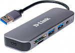 1385031 Разветвитель USB 3.0 D-Link DUB-1325/A1A 2порт. серый