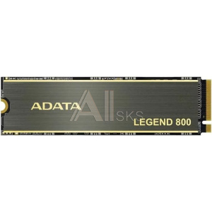 1967144 SSD A-DATA ADATA LEGEND 800, 1000GB, M.2(22x80mm), NVMe 1.4, PCIe 4.0 x4, 3D NAND, ALEG-800-1000GCS