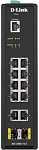 Коммутатор D-Link DIS-200G-12S/A1A 10x1Гбит/с 2SFP управляемый