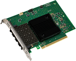 1000586861 Сетевая карта Intel Celeron Intel® Ethernet Network Adapter E810-XXVDA4, 4xSFP28 ports, 25GbE, PCI-E x16 gen3/gen4, iWARP/RoCEv2, IEEE 1588 PTP, ADQ, iSCSI, NFS,