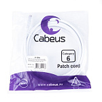 11052017 Cabeus PC-UTP-RJ45-Cat.6-5m-WH-LSZH Патч-корд U/UTP, категория 6, 2xRJ45/8p8c, неэкранированный, белый, LSZH, 5м