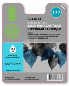 1275266 Картридж LIGHT CYAN 177 11.4ML CS-C8774 CACTUS