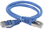 PC03-C5EF-05M ITK Коммутационный шнур (патч-корд), кат.5Е FTP, 0,5м, синий