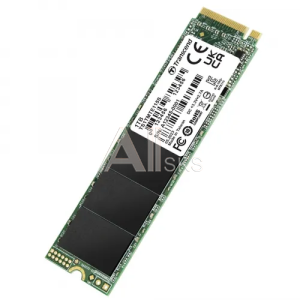 1000715384 Твердотельный накопитель/ Transcend SSD MTE115S, 1000GB, M.2(22x80mm), NVMe, PCIe 3.0 x4, 3D TLC, R/W 1700/1400MB/s, IOPs 250 000/170 000, TBW 400,