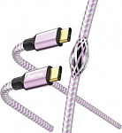 1398717 Кабель Hama 00187204 USB Type-C (m) USB Type-C (m) 1.5м фиолетовый