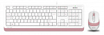 1192165 Клавиатура + мышь A4Tech Fstyler F1010 клав:белый/розовый мышь:белый/розовый USB Multimedia (F1010 PINK)