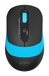 1147565 Мышь A4Tech Fstyler FG10 черный/синий оптическая (2000dpi) беспроводная USB (4but)