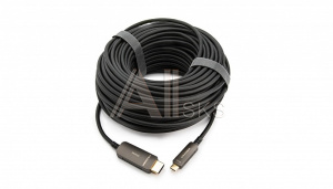 134324 Малодымный гибридный кабель для передачи сигнала HDMI от входа USB-C [97-04400050] Kramer Electronics [CLS-AOCU/CH-50], поддержка 4K60 4:4:4, HDCP, 15