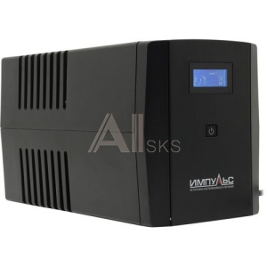 1845000 Импульс ИБП Юниор Смарт 1500,черный {1500/900 ВА/Вт, LCD, USB, RJ11/RJ45, IEC-C13x6} {JS15211}