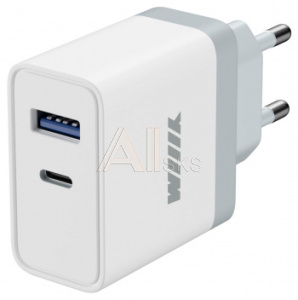 1733637 Сетевое зар./устр. Wiiix UNN-4-2-01-QC 3A+2.4A (PD+QC) USB-C/USB-A универсальное белый