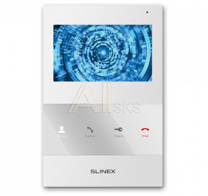 1241254 Монитор LCD 4.3" IP DOORPHONE SQ-04M WHITE SLINEX