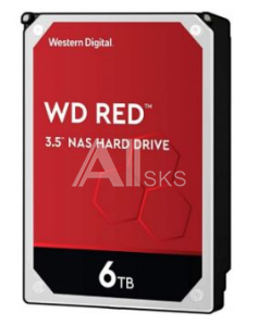 Жесткий диск WD Western Digital HDD SATA-III 6Tb Red for NAS WD60EFAX, 5400RPM, 256MB buffer, 1 year