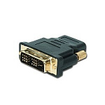 1154821 Gembird Переходник HDMI-DVI 19F/19M (мама-папа), золотые разъемы [A-HDMI-DVI-2]