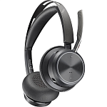 7000012484 Гарнитура беспроводная/ VOYAGER FOCUS 2 UC,VFOCUS2 C (COMPUTER & MOBILE) USB-C, PREMIUM STEREO BLUETOOTH HEADSET, WITH CHARGE STAND, WORLDWIDE