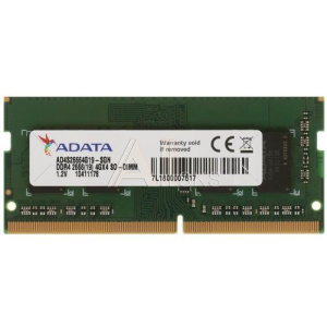 1338030 Модуль памяти для ноутбука SODIMM 4GB PC21300 DDR4 SO AD4S26664G19-SGN ADATA