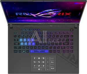 3215221 Ноутбук ASUS ROG G614JU-N3092 16" 1920x1200/Intel Core i5-13450HX/RAM 16Гб/SSD 512Гб/RTX 4050 6Гб/ENG|RUS/без ОС серый 2.5 кг 90NR0CC1-M00560