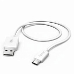 435408 Кабель Hama 00173628 USB (m)-micro USB (m) 1.4м белый