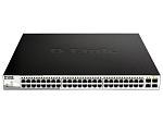 DGS-1210-52MPP/E2A Коммутатор D-LINK PROJ Настраиваемый L2 PoE-коммутатор, 48x1000Base-T PoE, 4х1000Base-X SFP, PoE-бюджет 740 Вт, упрощенный интерфейс CLI