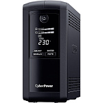 ИБП CyberPower VP1000ELCD, 1000VA/550W, L-INT, A.SIN, LCD, USB, RS232, RJ45/11, SCHUKOx4 ИБП CyberPower VP1000ELCD, 1000VA/550W, L-INT, A.SIN, LCD, USB, RS232, RJ45/11, SCHUKOx4