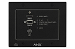 130058 Передатчик [FG1010-320-BLFX] AMX [DX-TX-WP-BL] Мультиформатный настенный передатчик DXLink, совместимый с HDCP, черный; совместим с приемником DXLink