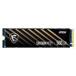 1000774034 Твердотельный накопитель MSI SSD SPATIUM M371, 500GB, M.2(22x80mm), NVMe, PCIe 3.0 x4, 3D TLC, R/W 2200/1150, IOPs 60 000/200 000, TBW 110, DWPD 0.12