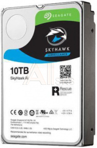 1609334 Жесткий диск Seagate Original SATA-III 10Tb ST10000VE001 Surveillance SkyHawkAI (7200rpm) 256Mb 3.5"