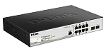 Коммутатор D-Link DGS-1210-10P/ME/B1A 8x1Гбит/с 2SFP 8PoE управляемый