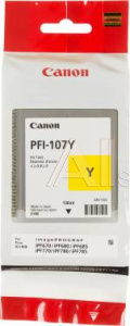 945716 Картридж струйный Canon PFI-107Y 6708B001 желтый (130мл) для Canon iP F680/685/780/785
