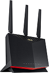 ASUS RT-AX86U // роутер 802.11b/g/n/ac/ax, до 861 + 4804Мбит/c, 2,4 + 5 гГц, 3 антенны + 1 внутренняя, USB, GBT+2,5GBT LAN ; 90IG05F1-MU2G10