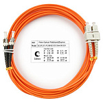 1669737 Cabeus FOP-62-SC-ST-5m Шнур оптический duplex SC-ST 62,5/125 mm 5м LSZH
