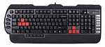 89008 Клавиатура A4Tech X7-G800 черный PS/2 Multimedia for gamer (подставка для запястий)
