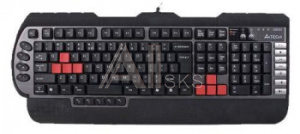 89008 Клавиатура A4Tech X7-G800 черный PS/2 Multimedia for gamer (подставка для запястий)