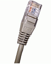 Патч-корд Патч-корд 2-х парный TWT UTP кат.5e, с заливными колпачками, 2.0 м, серый