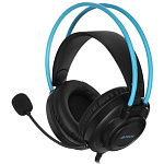 1955845 Наушники с микрофоном A4Tech Fstyler FH200U серый/синий 2м накладные USB оголовье (FH200U BLUE)