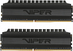 1210868 Память DDR4 2x8Gb 3000MHz Patriot PVB416G300C6K Viper 4 Blackout RTL Gaming PC4-24000 CL16 DIMM 288-pin 1.35В dual rank с радиатором Ret