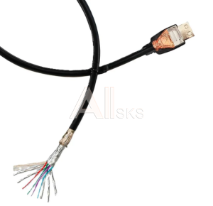 Шнур аудио-видео HDMI-HDMI версия 2.1 золото 2 м RETIC Шнур аудио-видео HDMI-HDMI версия 2.1 золото 2 м RETIC