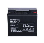1000527461 Аккумуляторная батарея SS CyberPower RC 12-17 / 12 В 17 Ач Battery CyberPower Standart series RС 12-17, voltage 12V, capacity (discharge 20 h) 18Ah,