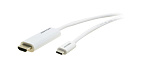 134329 Переходной кабель [99-97211215] Kramer Electronics [C-USBC/HM-15] USB 3.1 тип C вилка на HDMI вилку, 4,6 м
