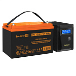 296780 Комплект ИБП EX295986RUS + батарея 90Aч EX285655RUS 1шт (инвертор, синус, для котла) ExeGate SineTower SZ-600.LCD.AVR.1SH <600VA/360W, чистый синусоид