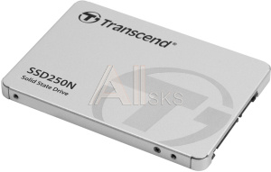 1000618681 Твердотельный накопитель Transcend SSD SSD250N, 2TB, 2.5" 7mm, SATA3, 3D TLC, R/W 560/480MB/s, IOPs 82 000/80 000, TBW 2000, DWPD 0.55 (5 лет)