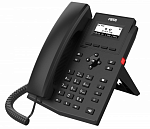 Телефон Fanvil X301G, 2 SIP-акк., 2,3", 132x64 Ч/Б экран, POE, БП в комп., 2x1 Gbps