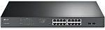 7000014596 Коммутатор/ 16-Port Gigabit Easy Smart PoE+ Switch with 2 SFP EUplug