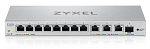 XGS1250-12-ZZ0102F Мультигигабитный Smart L2 коммутатор Zyxel XGS1250-12, 8xGE, 3x1/2,5/5/10G, 1xSFP+, кнопка LED ECO Mode, настольный