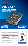 1852277 Док-станция SSD AgeStar 31CBNV2H NVMe USB3.2 алюминий серый M2 2280 M-key