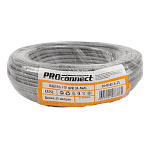 11061438 PROconnect (01-0142-3-25) Кабель витая пара омедненный, F/UTP, CCA, CAT 5e, PVC, 4PR, 24AWG, INDOOR, SOLID, серый, 25м
